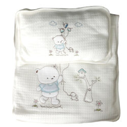 Sleeping Bag Set “Teddy Bear” – White