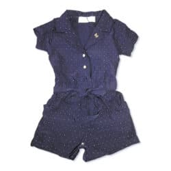 Jumpsuit Short “Dotted”- Navy