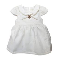 Dress “Bow Collar”- White