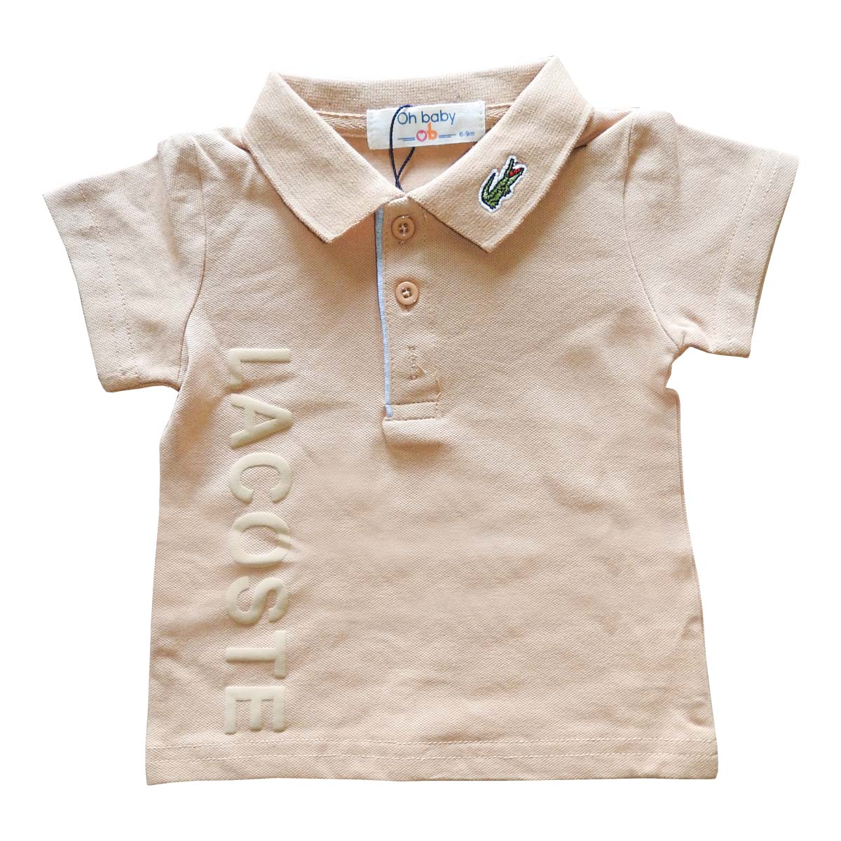 Polo Shirt Lacoste Beige ohbaby